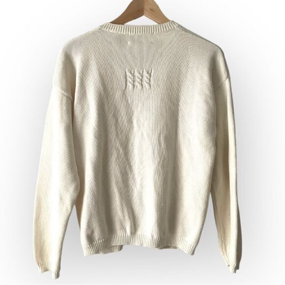 Marisa Christina classics Argyle houndstooth pattern cardigan size M 377 - Picture 2 of 5